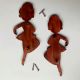 Handcrafted Acacia Wood Ballerina Doll Handles Set